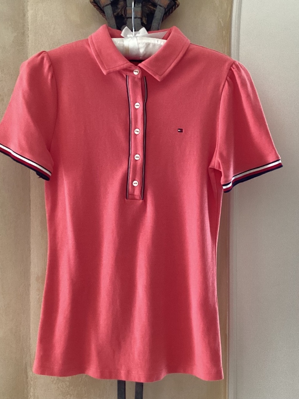 TOMMY HILFIGER - SHORT SLEEVE POLO SHIRT - SIZE S/P